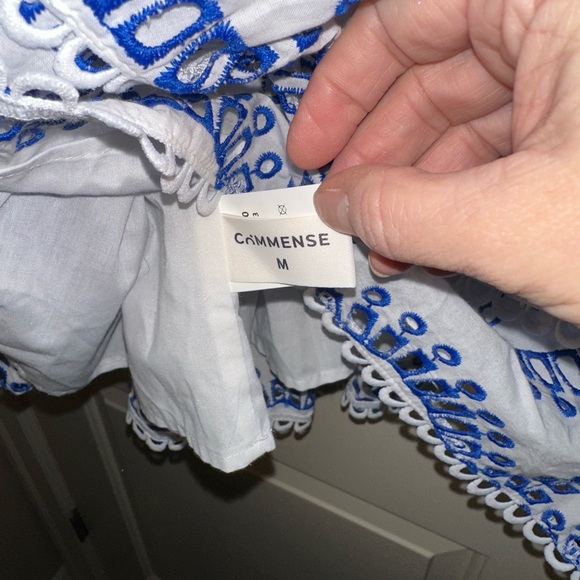 Commense Flirty Blue and White Strapless Mini Dress NWOT - Picture 6 of 8